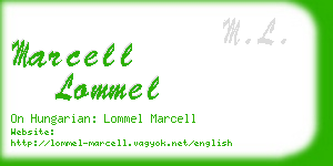 marcell lommel business card
